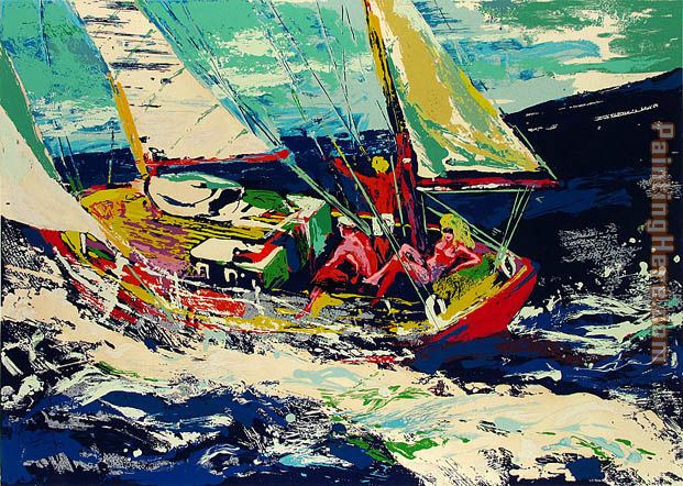 Leroy Neiman North Seas Sailing